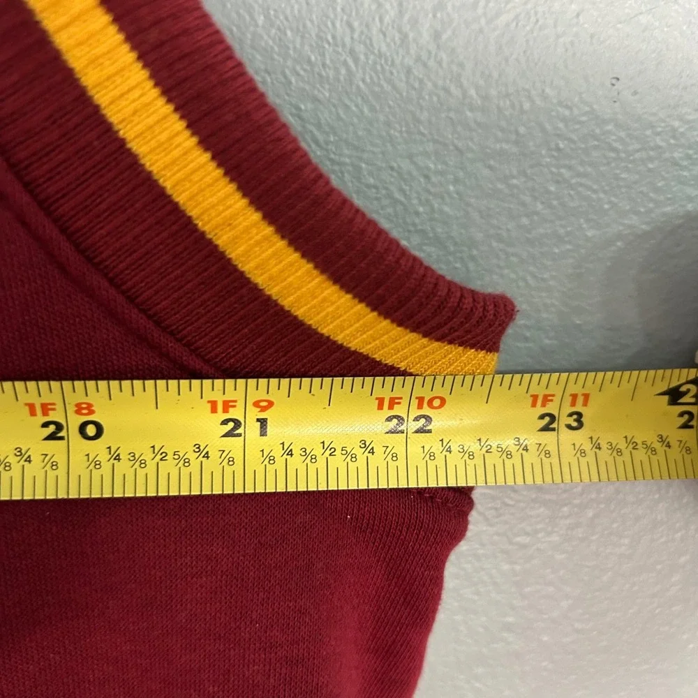 HM Divided Netflix Sex Education Moordale High Dolphins‎ Varsity Vest Burgundy M